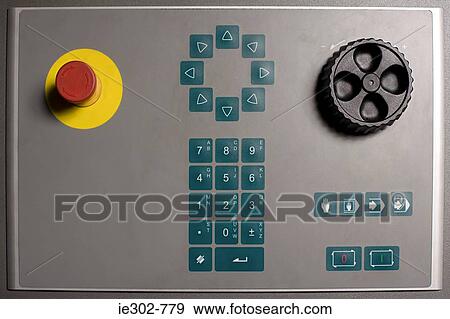 Stock Photo - Machine control panel. Fotosearch