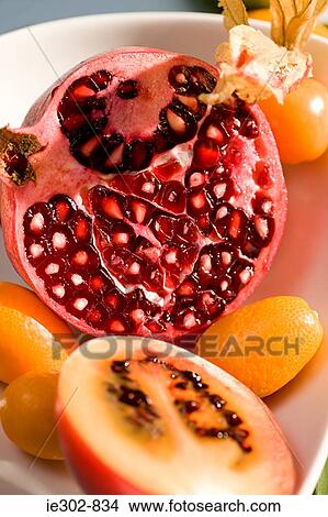 Pomegranate and other fruit View Large Photo Image Picture - Pomegranate and other fruit. Fotosearch