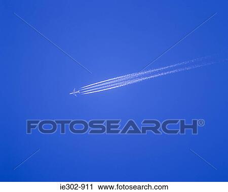A vapour trail of a plane View Large Photo Image Stock Image - A vapour trail of a plane. Fotosearch