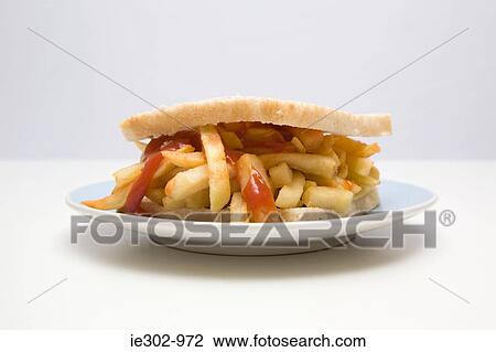Stock Image - Chip sandwich. Fotosearch