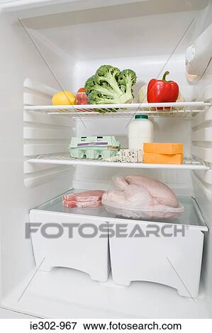 Food groups in a fridge View Large Photo Image Stock Photo - Food groups in a fridge. Fotosearch