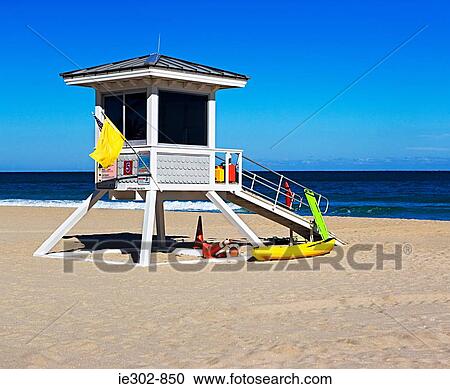 Lifeguard station View Large Photo Image Stock Image - Lifeguard station . Fotosearch
