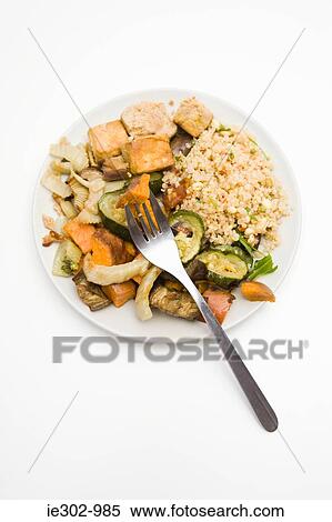 Quinoa and roasted vegetable salad View Large Photo Image Stock Photography - Quinoa and roasted vegetable salad. Fotosearch
