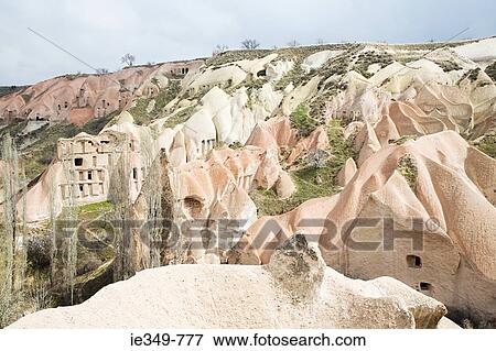 Cappadocia cave houses View Large Photo Image Stock Photo - Cappadocia cave houses. Fotosearch