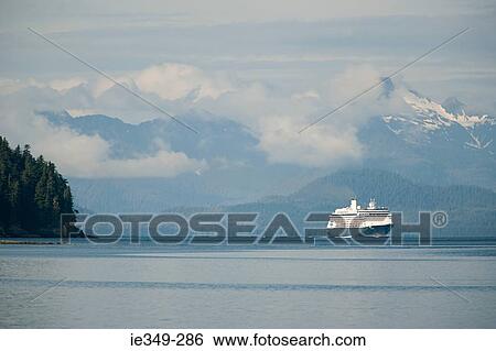 Cruise ship in tracy arm alaska View Large Photo Image Stock Photograph - Cruise ship in tracy arm alaska. Fotosearch