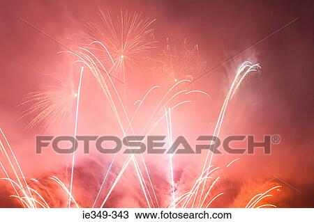 Firework display View Large Photo Image Stock Image - Firework display. Fotosearch