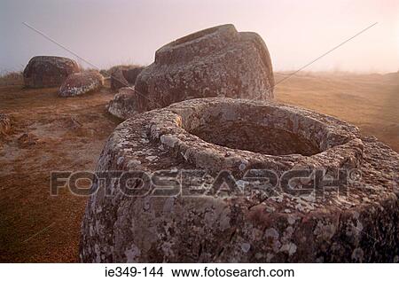 Picture - Plain of jars laos. Fotosearch