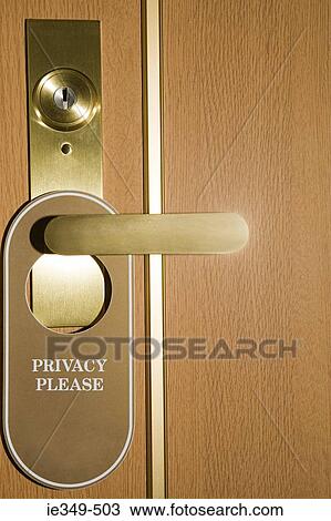 Privacy sign on door View Large Photo Image Stock Image - Privacy sign on door. Fotosearch