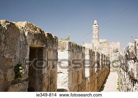 Tower of david View Large Photo Image Picture - Tower of david. Fotosearch