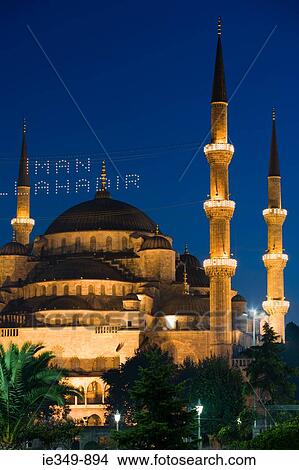 Blue mosque at ramadan View Large Photo Image Picture - Blue mosque at ramadan. Fotosearch