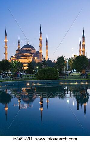 Blue mosque at ramadan View Large Photo Image Stock Image - Blue mosque at ramadan. Fotosearch