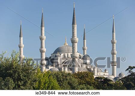 Blue mosque istanbul View Large Photo Image Picture - Blue mosque istanbul. Fotosearch