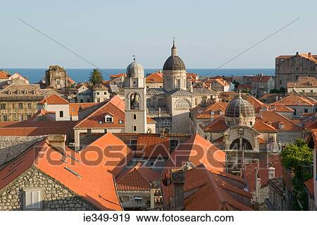 Dubrovnik old town View Large Photo Image Stock Photo - Dubrovnik old town. Fotosearch