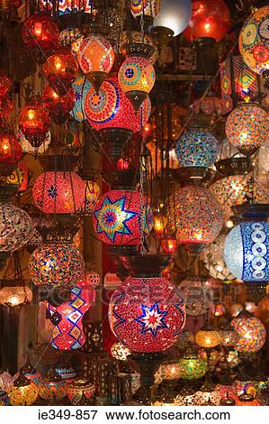 Lamps in istanbul grand bazaar View Large Photo Image Stock Photo - Lamps in istanbul grand bazaar. Fotosearch