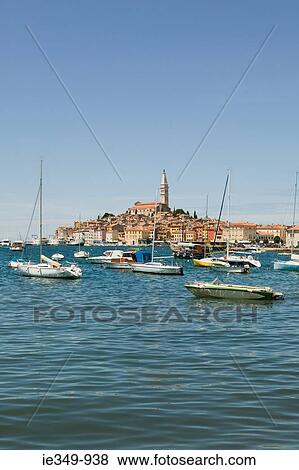 Stock Photo - Rovinj old town and harbour. Fotosearch