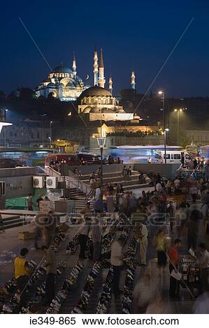 Suleymaniye mosque and market View Large Photo Image Stock Photography - Suleymaniye mosque and market. Fotosearch