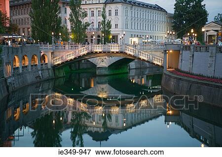 Tromostovje ljubljana View Large Photo Image Stock Photo - Tromostovje ljubljana. Fotosearch