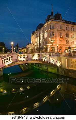 Tromostovje ljubljana View Large Photo Image Stock Photo - Tromostovje ljubljana. Fotosearch