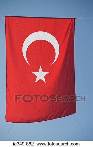 Turkish flag View Large Photo Image Stock Image - Turkish flag. Fotosearch