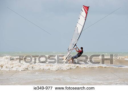 Windsurfer View Large Photo Image Stock Photo - Windsurfer. Fotosearch