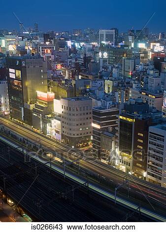 Stock Image - City at night. Fotosearch