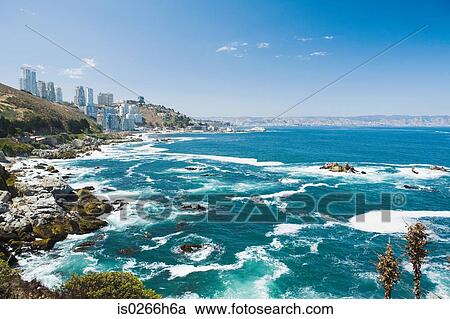 Coast of Vina Del Mar in Chile View Large Photo Image Stock Image - Coast of Vina Del Mar in Chile. Fotosearch