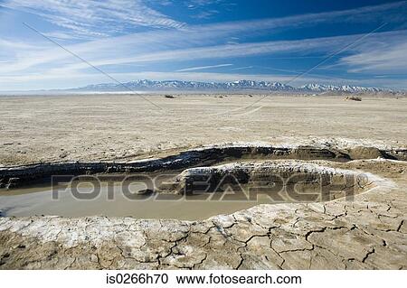 Pool in the salt flats of California View Large Photo Image Stock Image - Pool in the salt flats of California. Fotosearch