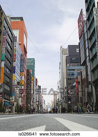 Tokyo street View Large Photo Image Stock Image - Tokyo street. Fotosearch