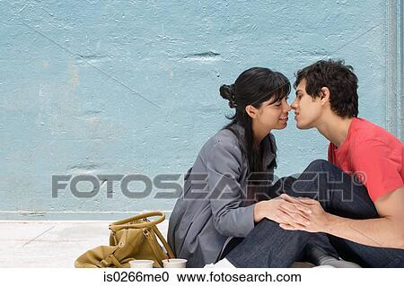 A couple about to kiss View Large Photo Image Stock Image - A couple about to kiss. Fotosearch