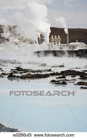 Blue lagoon geothermal hot springs iceland View Large Photo Image Stock Image - Blue lagoon geothermal hot springs iceland. Fotosearch