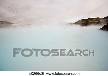 Blue lagoon geothermal hot springs View Large Photo Image Stock Photograph - Blue lagoon geothermal hot springs. Fotosearch