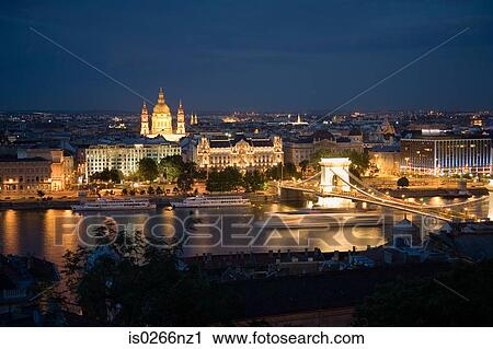 Budapest at night View Large Photo Image Stock Image - Budapest at night. Fotosearch
