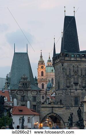 Stock Image - Charles bridge prague. Fotosearch