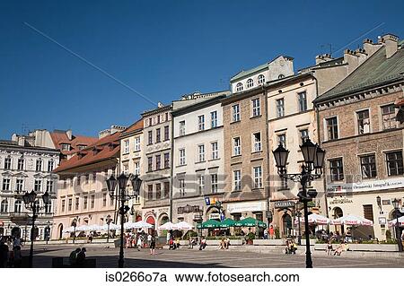 Stock Image - Cracow market square. Fotosearch