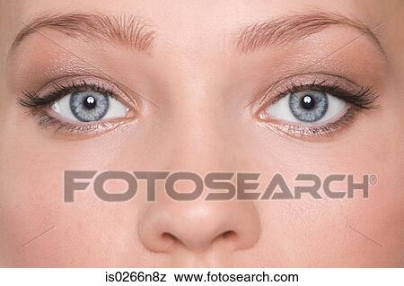 Eyes of a young woman View Large Photo Image Stock Photo - Eyes of a young woman. Fotosearch