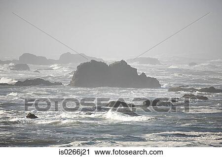 Ocean waves over seal rock View Large Photo Image Stock Image - Ocean waves over seal rock. Fotosearch