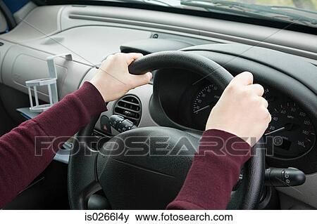 Person driving View Large Photo Image Stock Photo - Person driving. Fotosearch