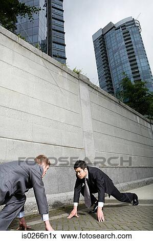 Rival businessmen View Large Photo Image Stock Photo - Rival businessmen. Fotosearch