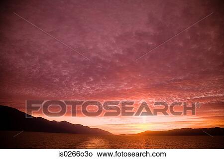 Sunset at inside passage View Large Photo Image Picture - Sunset at inside passage. Fotosearch