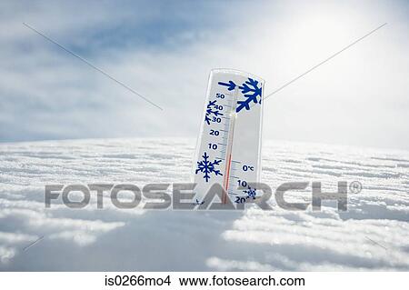 Thermometer in the snow View Large Photo Image Picture - Thermometer in the snow. Fotosearch