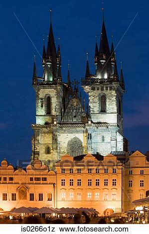 Tyn cathedral prague View Large Photo Image Stock Photo - Tyn cathedral prague. Fotosearch