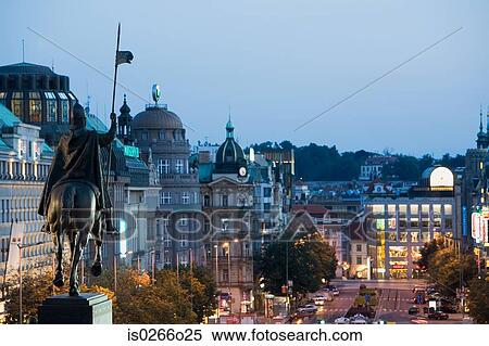 Wenceslas monument prague View Large Photo Image Stock Photography - Wenceslas monument prague. Fotosearch