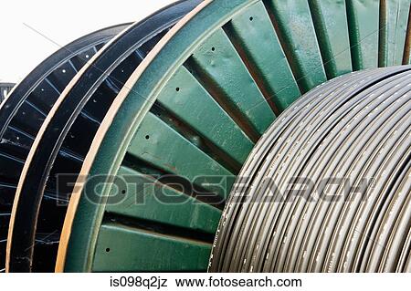 A cable drum View Large Photo Image Stock Photo - A cable drum. Fotosearch