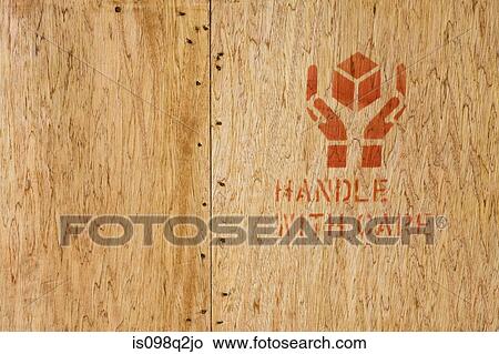 A symbol on a crate View Large Photo Image Picture - A symbol on a crate. Fotosearch