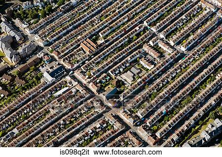 Aerial view of brighton houses View Large Photo Image Stock Photograph - Aerial view of brighton houses. Fotosearch