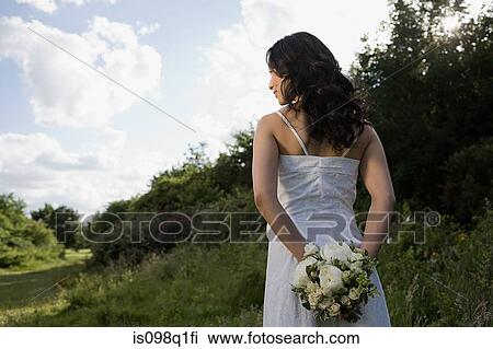 Bride outdoors View Large Photo Image Stock Image - Bride outdoors. Fotosearch