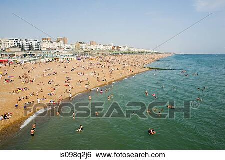 Brighton beach View Large Photo Image Stock Photograph - Brighton beach. Fotosearch