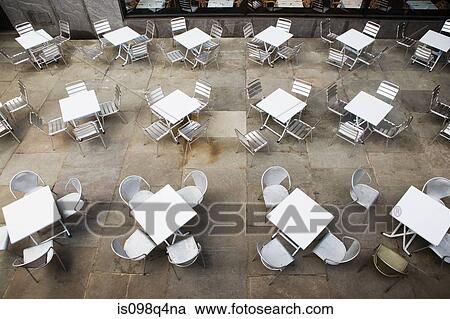 Cafe chairs and tables View Large Photo Image Stock Image - Cafe chairs and tables. Fotosearch