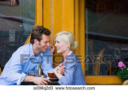 Couple at cafe View Large Photo Image Stock Image - Couple at cafe. Fotosearch