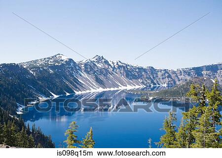 Crater lake oregon View Large Photo Image Picture - Crater lake oregon. Fotosearch